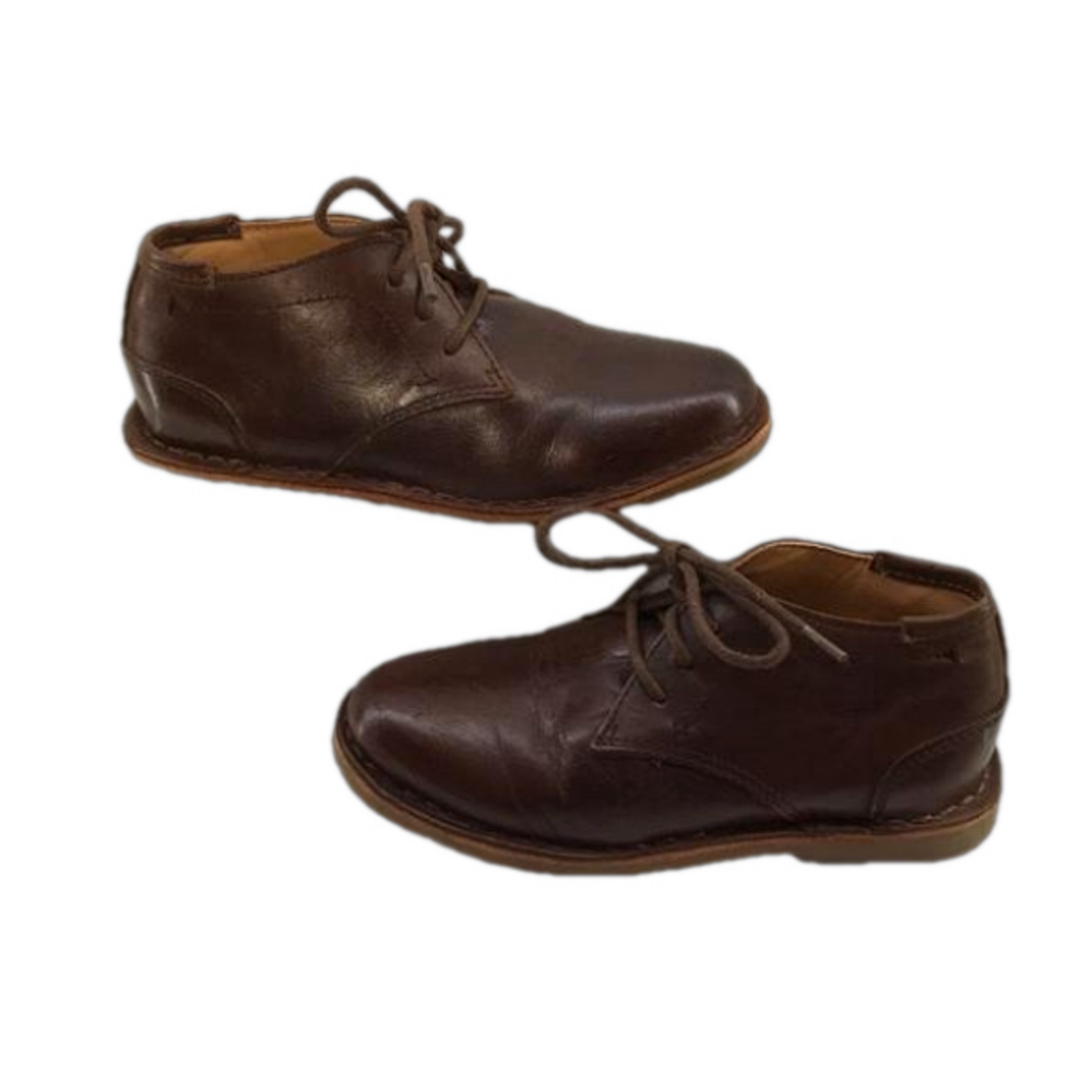 KENNETH COLE NEW YORK Real Deal Crazy Horse Brown Leather Chukka Boots—Boys 11 - Picture 10 of 14